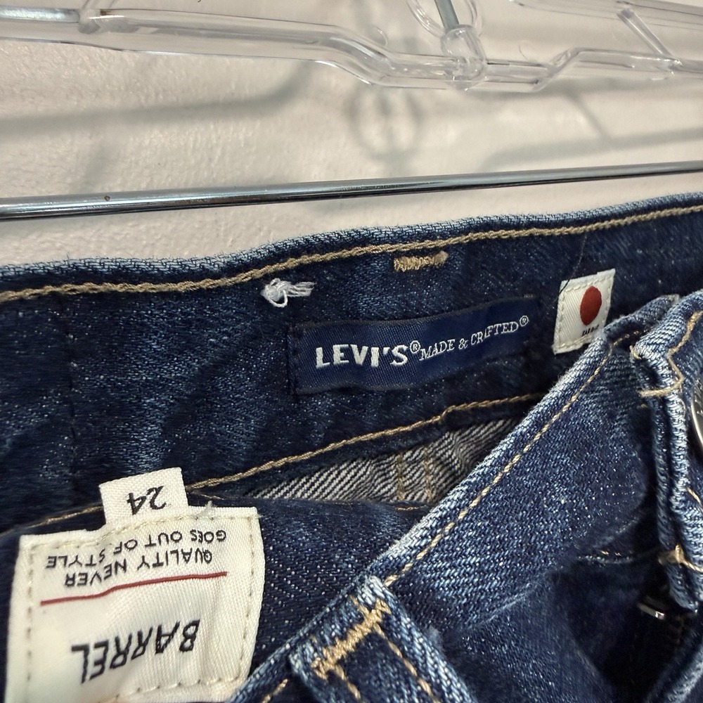 Levi's Made and Crafted Blue Tab Barrel Jeans Size 24 - Picture 4 of 10